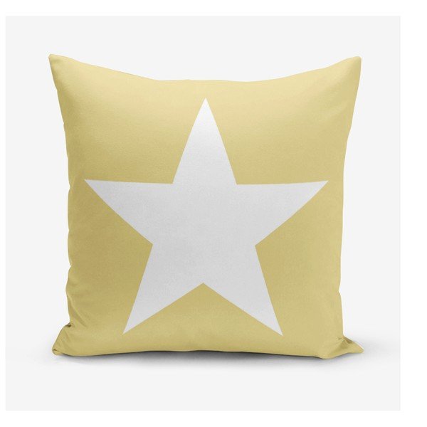 Żółta poszewka na poduszkę Minimalist Cushion Covers Stars, 45x45 cm