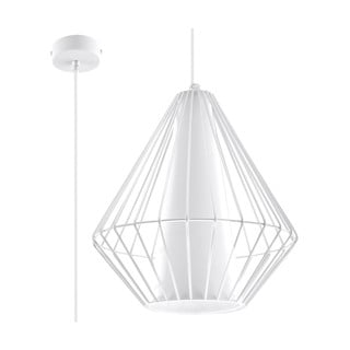 Biała lampa wisząca Nice Lamps Alfredo