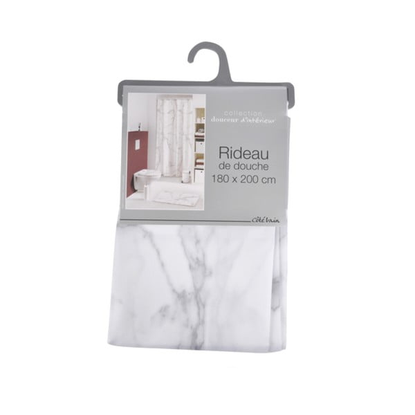 Zasłona prysznicowa 180x200 cm Marbre – douceur d'intérieur-image-1