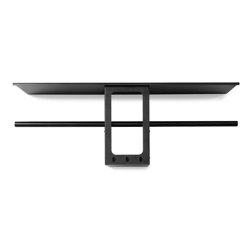 Czarny stalowy wieszak ścienny z półką 100 cm Luno Small – Spinder Design (zdjęcie 4)