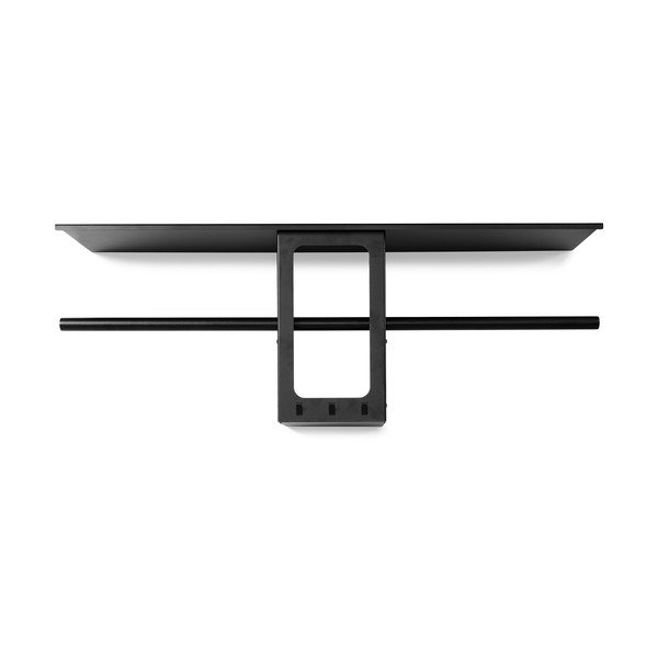 Czarny stalowy wieszak ścienny z półką 100 cm Luno Small – Spinder Design-image-3