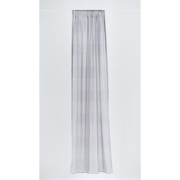 Szara firanka 140x260 cm Aurea – Mendola Fabrics-image-1