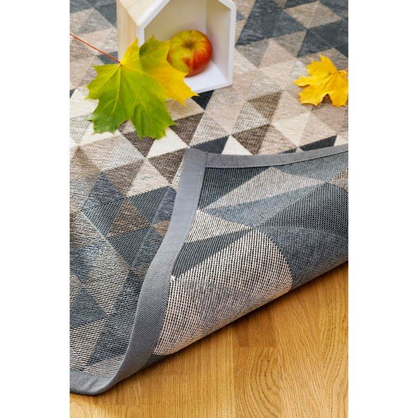 Szary dwustronny dywan Narma Kiva, 80x250 cm-image-1