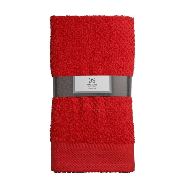 Ręcznik Galzone 100x50 cm, czerwony