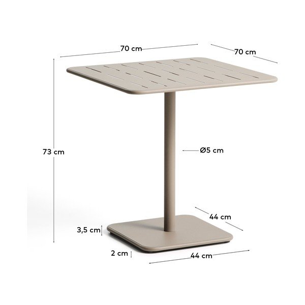 Stalowy stół ogrodowy 70x70 cm Brai – Kave Home-image-2