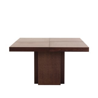 Ciemnobrązowy stół do jadalni TemaHome Dusk, 130x130 cm