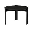 Czarny okrągły stolik z litego drewna sosnowego ø 60 cm Sticks – Karup Design