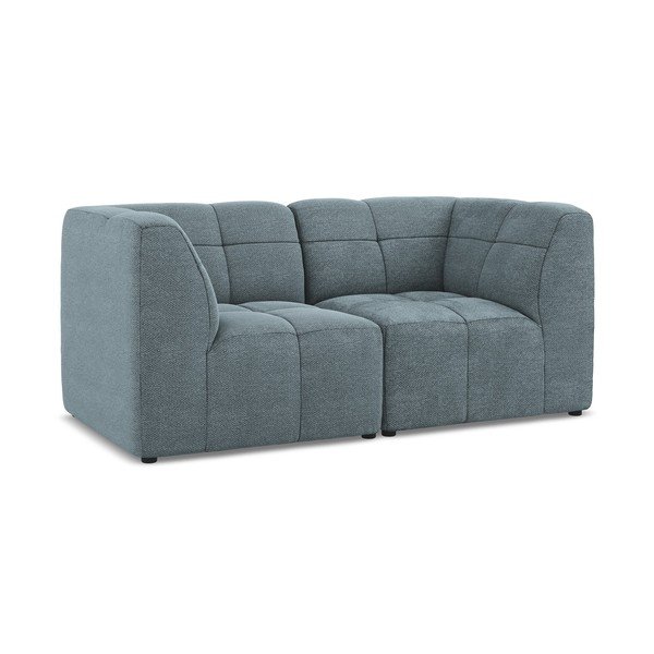 Niebieska sofa z materiału bouclé 180 cm Aloha – Makamii-image-2