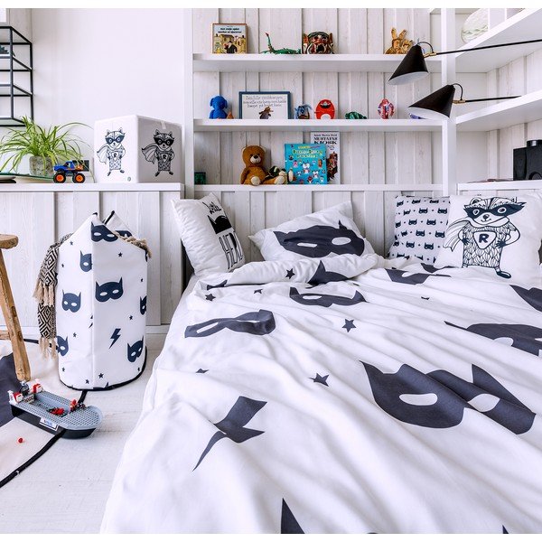 Dziecięca pościel z satyny bawełnianej Butter Kings Fox Hero, 100x130 cm-image-1