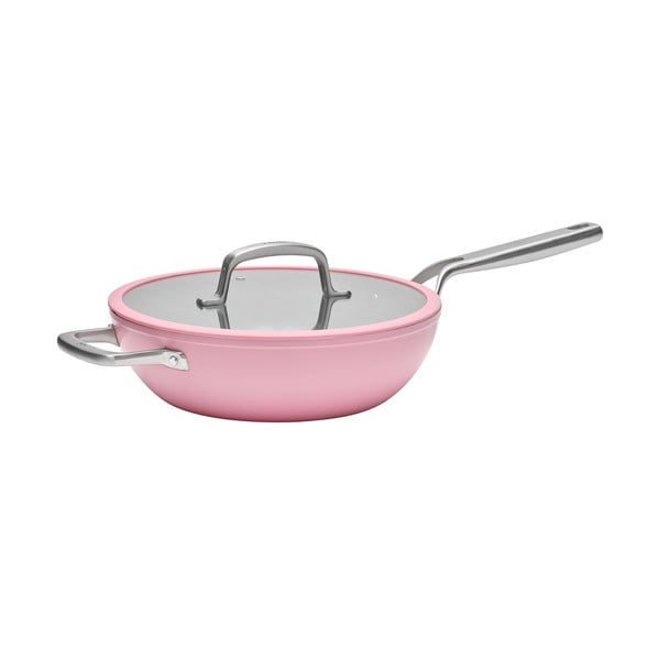 Patelnia z pokrywką/z powłoką ceramiczną wok ø 28 cm Meda 3.0 – FABINI