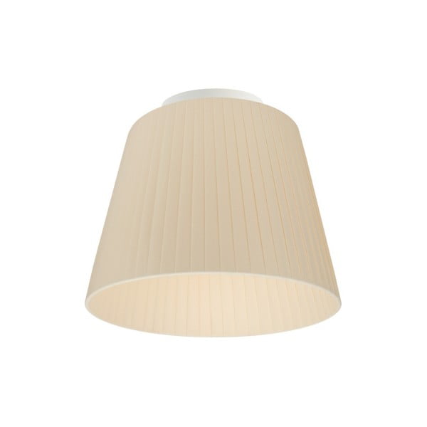 Kremowa lampa sufitowa Bulb Attack Dos Plisado, ⌀ 24 cm