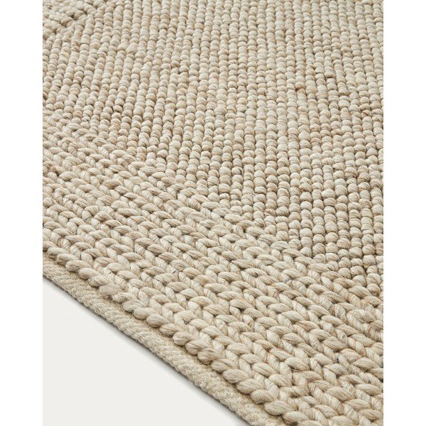 Kremowy dywan wełniany 160x230 cm Minji – Kave Home-image-2