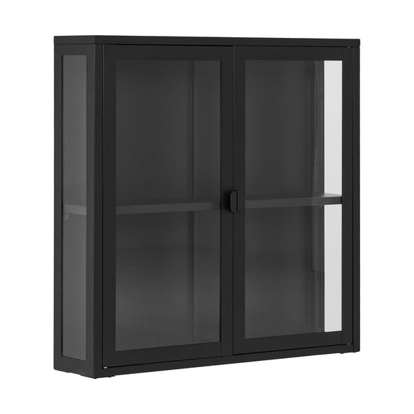 Czarna metalowa witryna wisząca 80x80 cm Brisbane – House Nordic-image-1