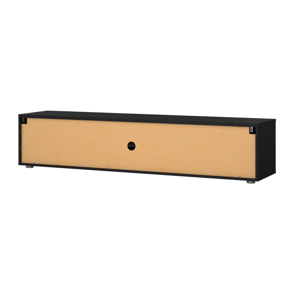 Czarna szafka pod TV 177x38 cm Media – Tvilum (zdjęcie 9)