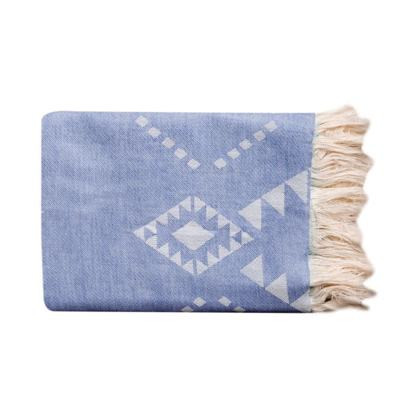 Niebieski ręcznik hammam Sun & Surf Ethnic