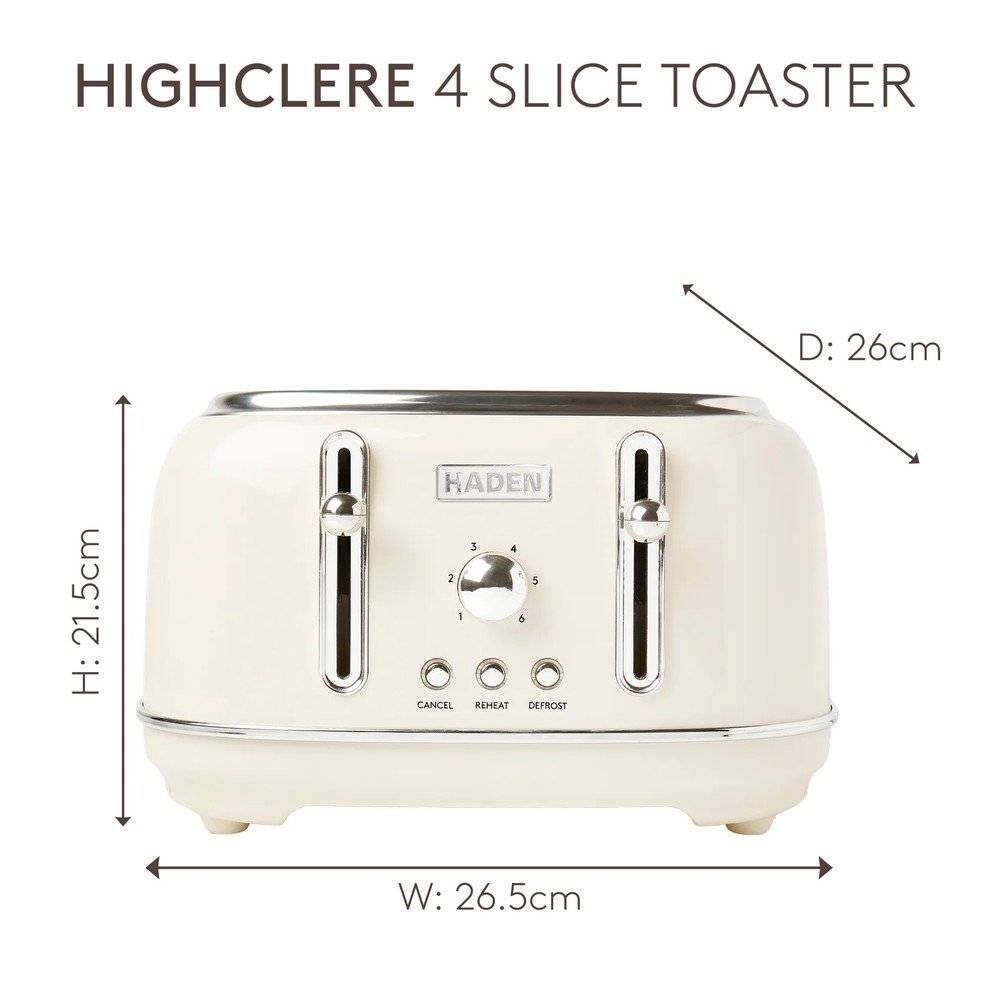 Kremowy toster Highclere – Haden (zdjęcie 8)