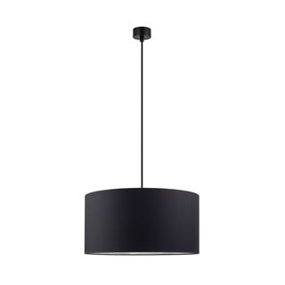Czarna lampa wisząca z wnętrzem w kolorze srebra Sotto Luce Mika, ⌀ 50 cm