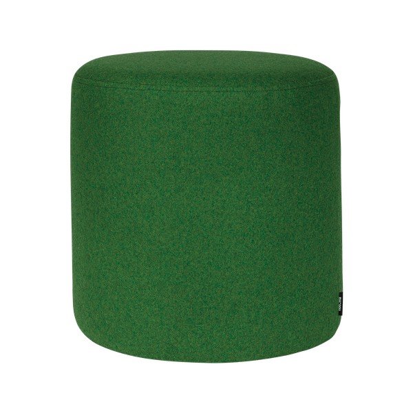 Zielony wełniany puf Folk – noo.ma