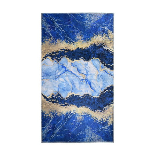 Niebiesko-złoty dywan 80x50 cm – Vitaus