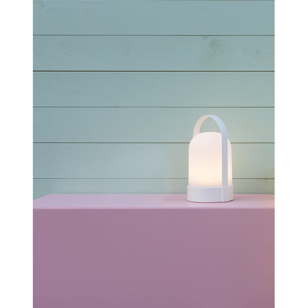 Biała lampa stołowa LED ze ściemniaczem (wys. 25 cm) Uri – Remember-image-1