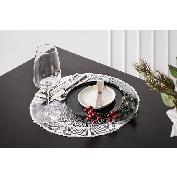 Mata stołowa w kolorze srebra Tiseco Home Studio, ⌀ 38 cm-image-1