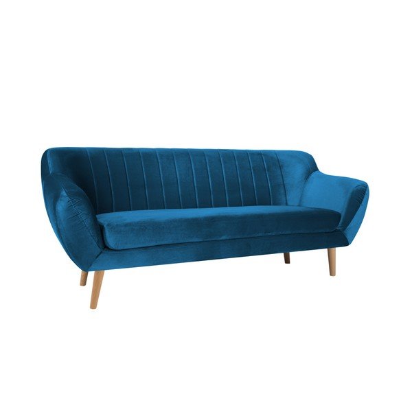 Niebieska sofa 3-osobowa Mazzini Sofas Benito-image-1