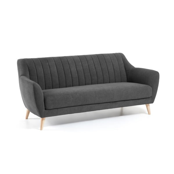 Ciemnoszara sofa Kave Home Off-image-1