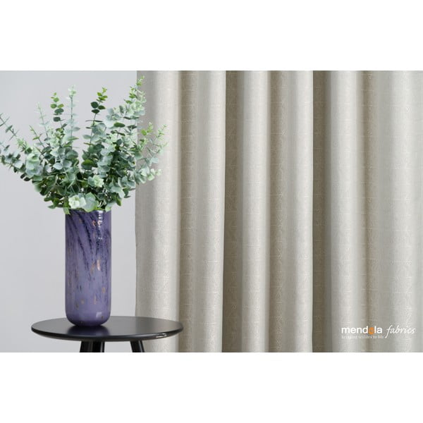 Beżowa zasłona 140x260 cm Teorema – Mendola Fabrics-image-3