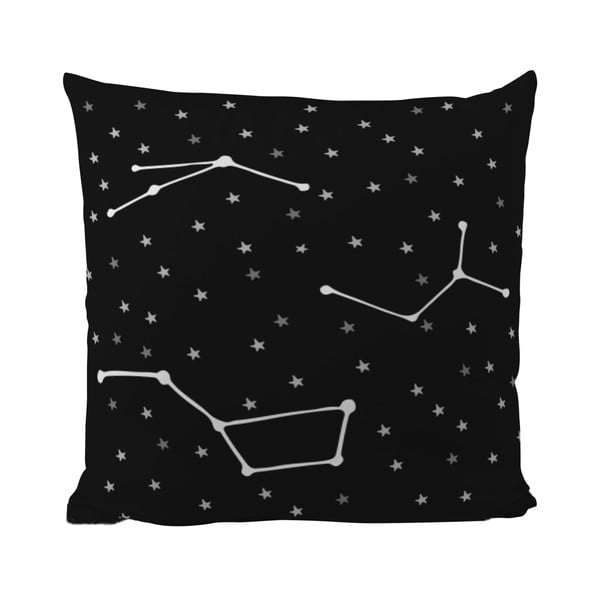 Poduszka Black Shake Star Constellations, 50x50 cm