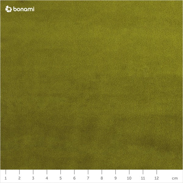 Zielony aksamitny narożnik z czarnymi nogami Kooko Home Lento, lewostronny-image-1