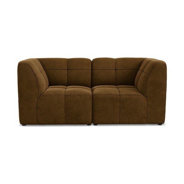 Musztardowa aksamitna sofa 180 cm Aloha – Makamii