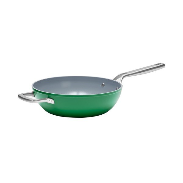 Patelnia z pokrywką/z powłoką ceramiczną wok ø 28 cm Meda 3.0 – FABINI-image-2
