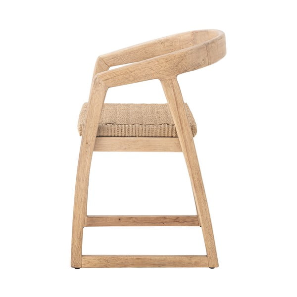 Krzesło z litego drewna kauczukowego w naturalnym kolorze Serrone – Bloomingville-image-4