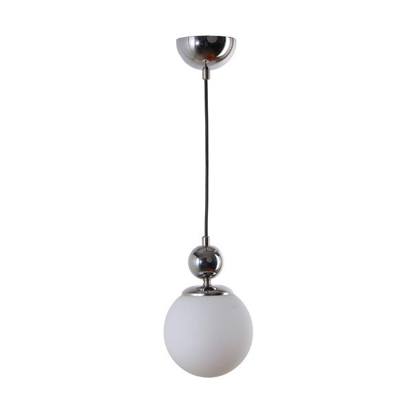 Lampa wisząca w kolorze srebra ze szklanym kloszem ø 15 cm Marble – Squid Lighting