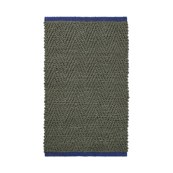 Ciemnozielony dywan z juty 50x80 cm Notes – Mette Ditmer Denmark