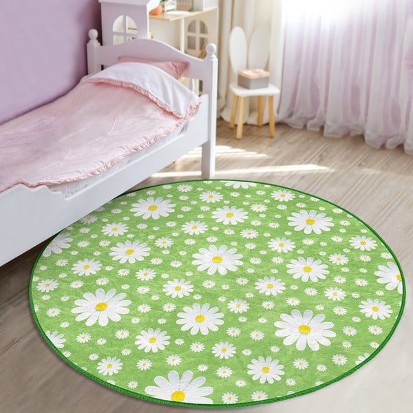 Zielony dywan dziecięcy ø 120 cm Comfort – Mila Home-image-1