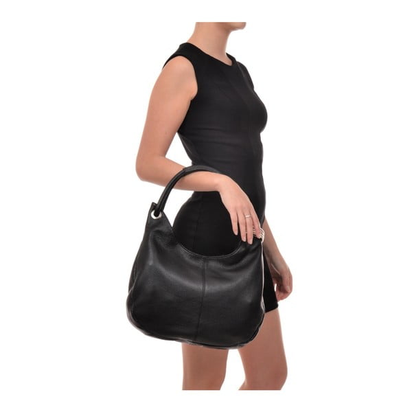 Czarna torebka skórzana Carla Ferreri Giuliya-image-4