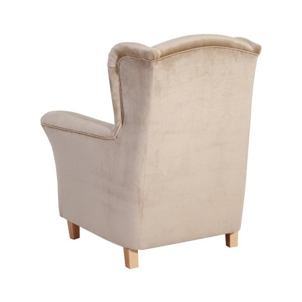 Beżowy fotel Max Winzer Agnetha Suede-image-1