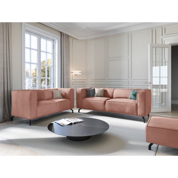 Różowy puf Windsor & Co Sofas Ophelia-image-4