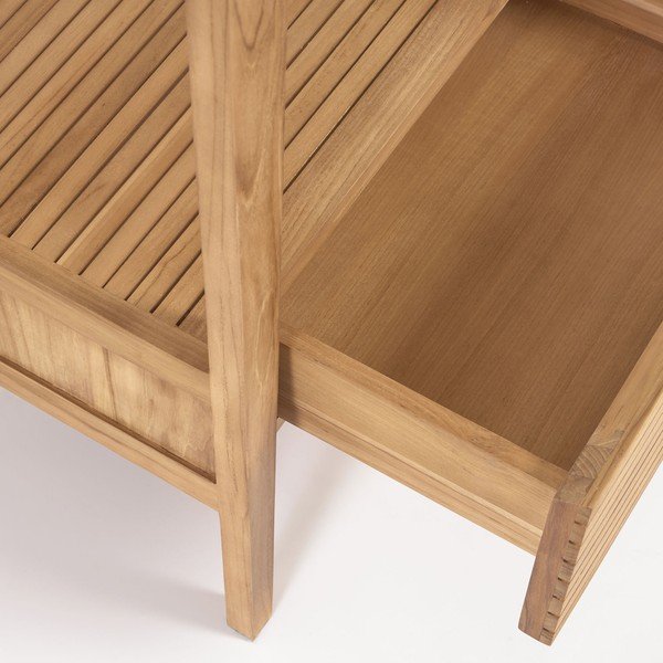 Szafka pod umywalkę z drewna tekowego Kave Home Sunday-image-3