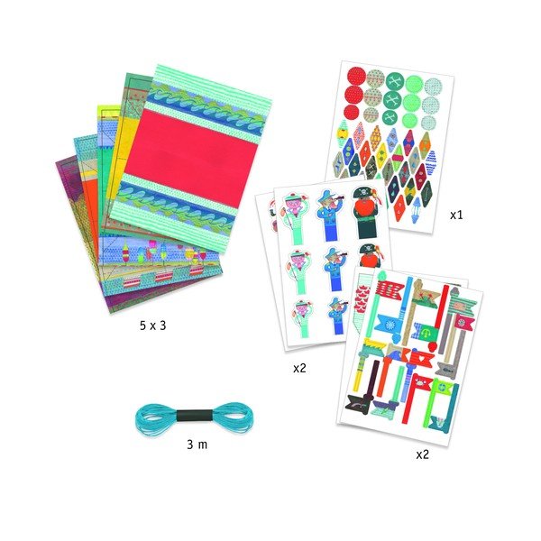 Zestaw origami z nieprzemakalnego papieru Djeco Statki-image-1