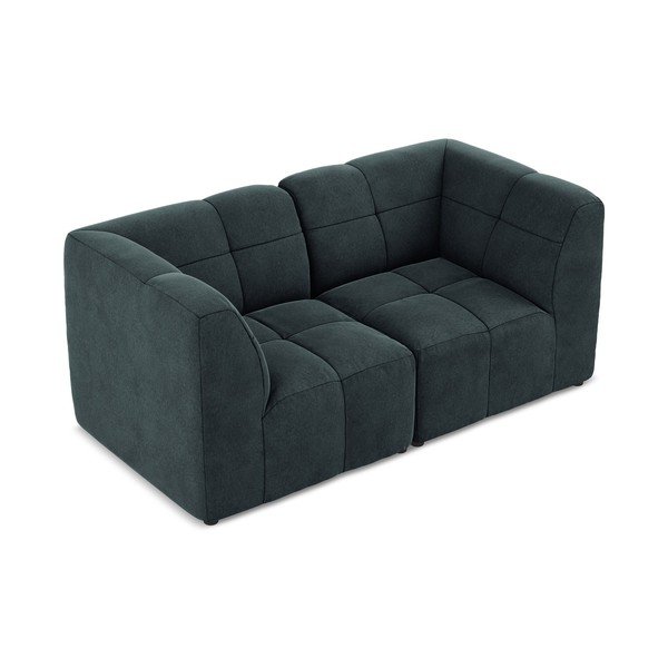 Niebieska aksamitna sofa 180 cm Aloha – Makamii-image-3