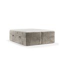 Jasnobrązowe łóżko boxspring ze schowkiem 140x200 cm Yoko – Maison de Rêve