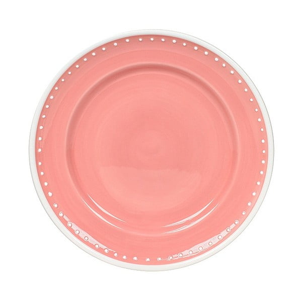 Talerz ceramiczny Marikere Pink, 21 cm