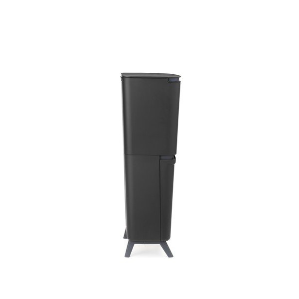 Ciemnoszary plastikowy kosz na śmieci 25+10+10 l do segregacji odpadów SortUp Recycle Hi – Brabantia-image-4