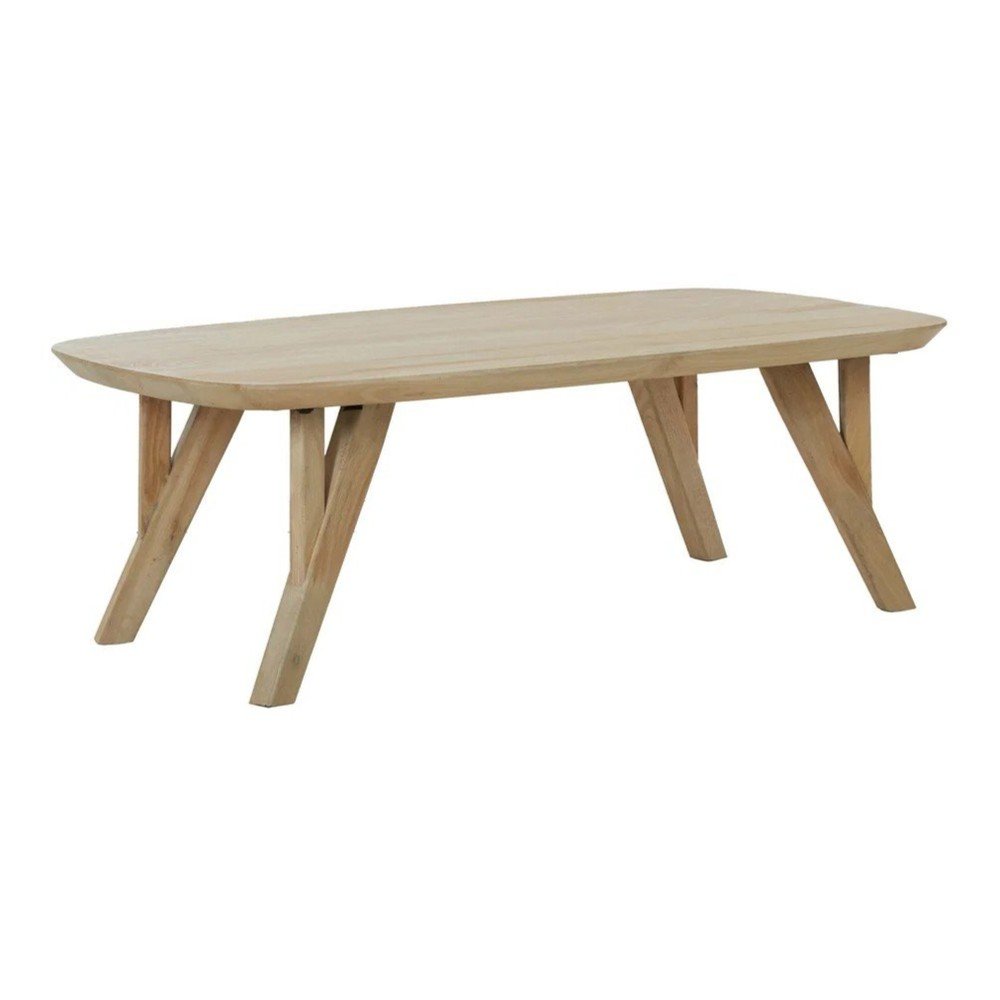 Stolik z litego drewna mango w naturalnym kolorze 65x120 cm Quenza – Light & Living