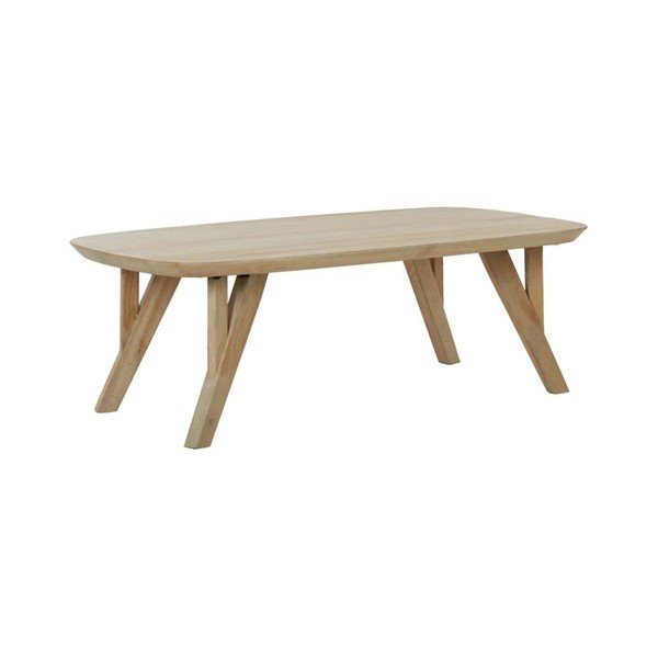 Stolik z litego drewna mango w naturalnym kolorze 65x120 cm Quenza – Light & Living