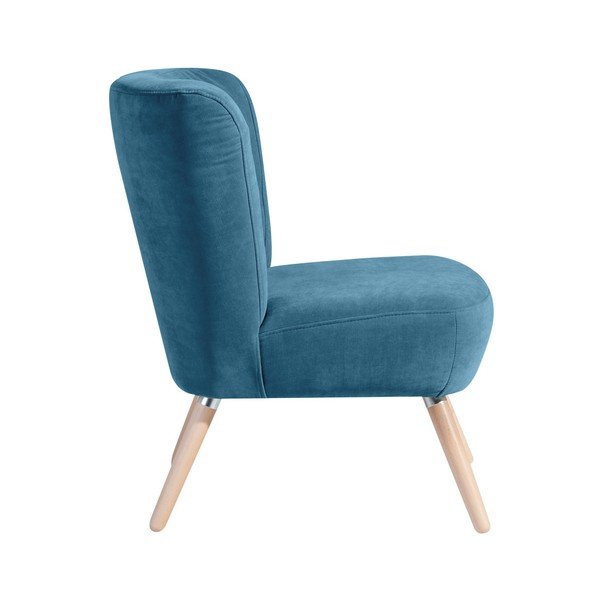 Niebieski fotel Max Winzer Neele Velor-image-1