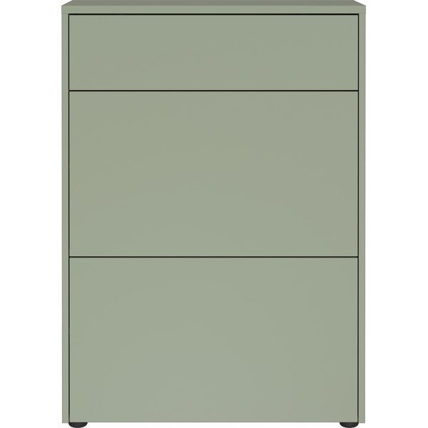 Szarozielona szafka z matowym wykończeniem 70x99x34 cm Binetto – Germania-image-3