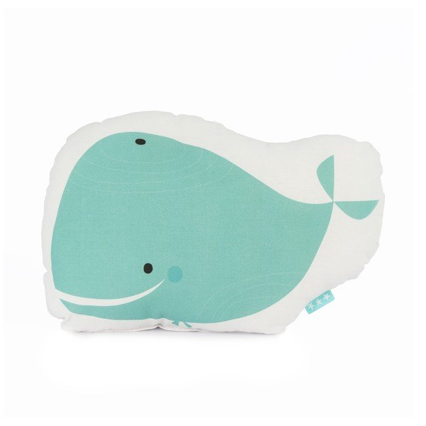 Dziecięca poduszka bawełniana Baleno Whale Ride, 40x30 cm
